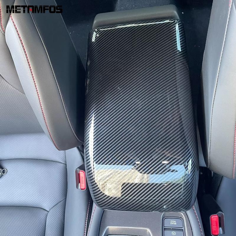 Center Console Armrest Storage Box Panel Cover Trim For Honda Accord Sedan  2024 2025 Carbon Fiber Accessories Car Styling