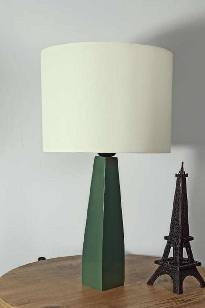 

Belin Green Wooden Leg Fabric Headboard Cream Bedroom Living Room Reading Corner Lampshade