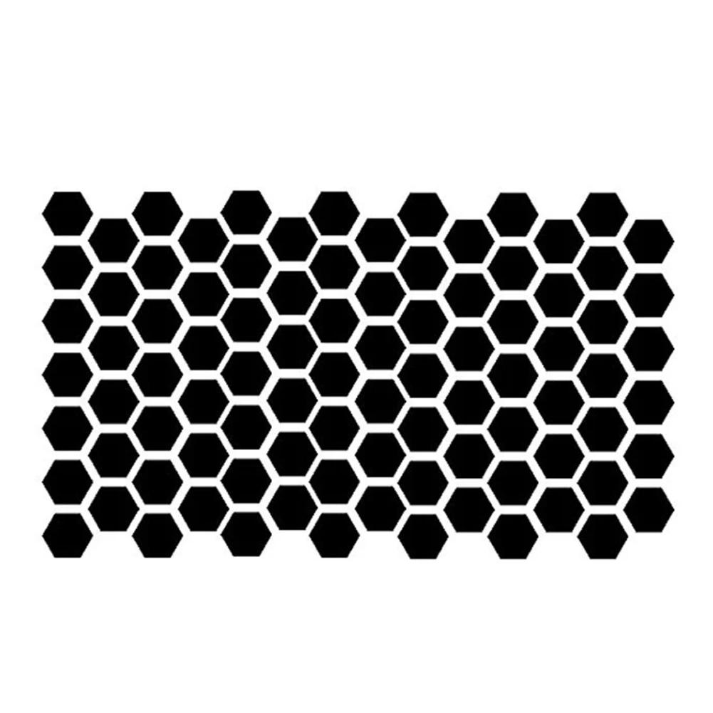 Car Window Decal Stickers for Truck SUV 75x50cm Honeycomb Hexagon Car Side Rear Windows Sun Shade Film Matte Vinyl Sticker