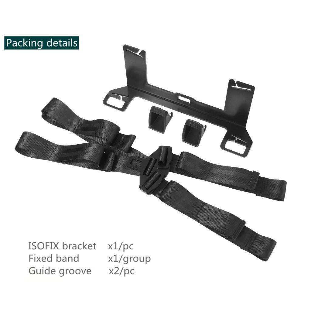 Conector de Cinturón de Seguridad Kit de Montaje Universal para Asiento Infantil de Coche Soporte de Acero para Cinturón de Seguridad