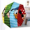 Mickey Mouse, Disney Characters Themed Automatic Opening and Closing Umbrella, Brightly Colored 8-rib Portable Umbrella, Suitable for Men and Women, A