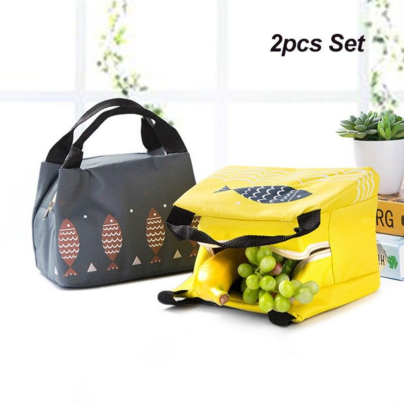 Cartoon Children's Lunch Bag Thermal Insulation Aluminum Film High Quality Waterproof Oxford Cloth Portable Lunch Bags Tote New