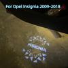 2Pcs Car Door Led Welcome Logo Decorative Light Laser Projector Ghost Shadow Night Lamp For Opel Insignia 2009-2016-2018-2017