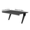 TV Shelf Top 13in Computer Screen Shelf Adjustable Monitor Display for Laptop Electronics Media Console Box Soundbar Router
