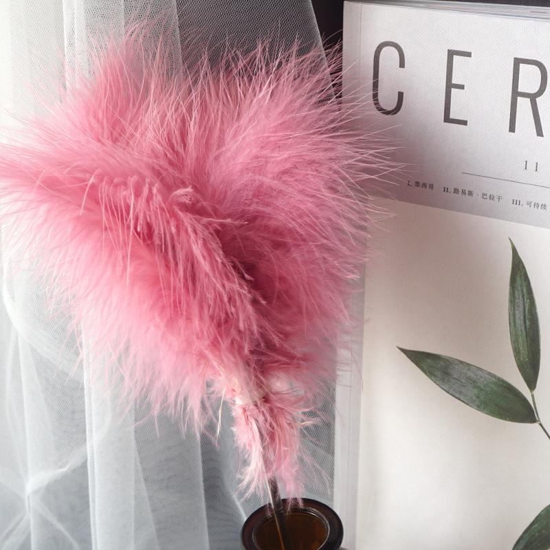 50Pcs Macaron Feather Color Turkey Full Velvet, Dream Catcher Hair Accessories Diy Handmade Materials Bouquet Stage Wedding Decoration