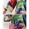 V-neck Loose Plus Size Simple Vacation Style Long Sleeve Women's Beach Dresses