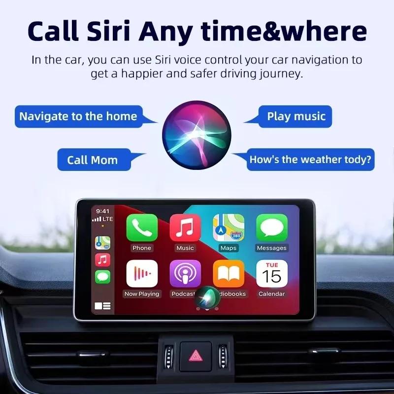 2in1 CarPlay Adapter Wired To Wireless CarPlay and Android Auto AI Box Dongle 5GHz WiFi Plug and Play Fashionable and Portable