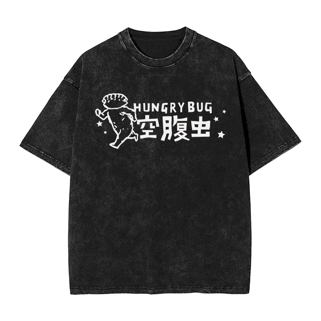 Mens Tshirt Dorohedoro Heiwa Sharks Washed Tshirts Hip Hop Summer Tees Y2k Retro Design Cotton Clothing Hot Sale