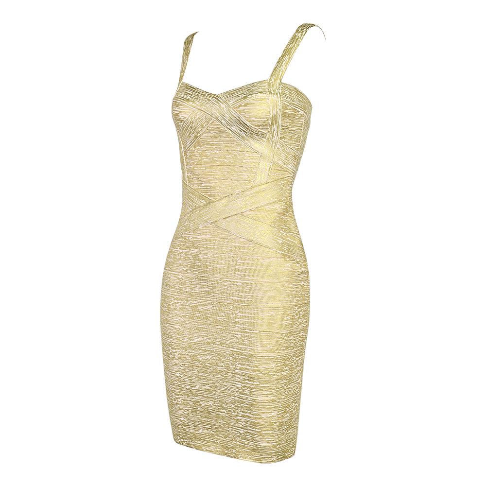 Europäisch-Amerikanisches Luxus-Bandagekleid: Kurz geschnittener, gestreifter einfarbiger Strickrock für Party-Treffen