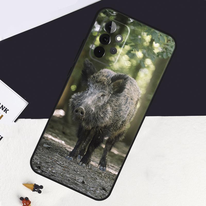 Wild Boar Pig Brown Cover For Samsung Galaxy A54 A34 A14 A52S A12 A22 A32 A52 A72 A13 A33 A53 A50 A51 A71 Case