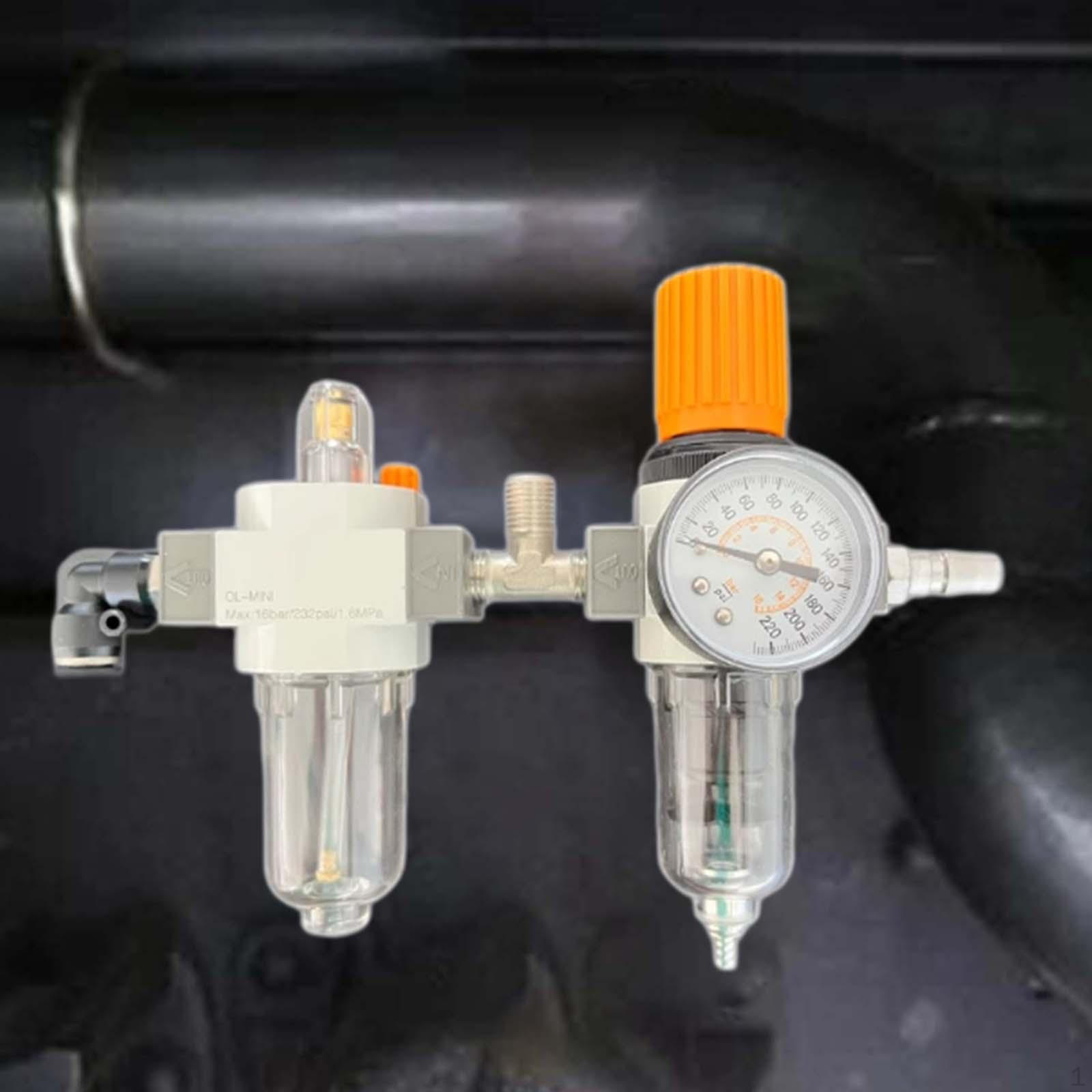 

Tyre Changer Oil Water Separator 1/4 NPT Easy Installation Essential for Tire Shops Air Pressure Type A