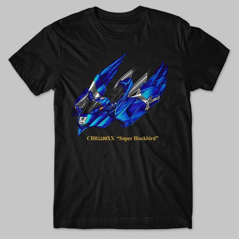 

Classic Motorcycle CBR1100XX Super Blackbird Transfiguration Inspired T-Shirt 100% Cotton O-Neck Short Sleeve Casual Mens Tshirt S