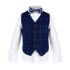 Jungen Plus Size Karomuster Weste Set - Formelle Hochzeits- & Auftrittskleidung 2023