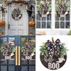 Festival Halloween Skull Welcome Sign Handmade Wood Plaque Door Hanger for Door or Garden Decoration Party Supplies