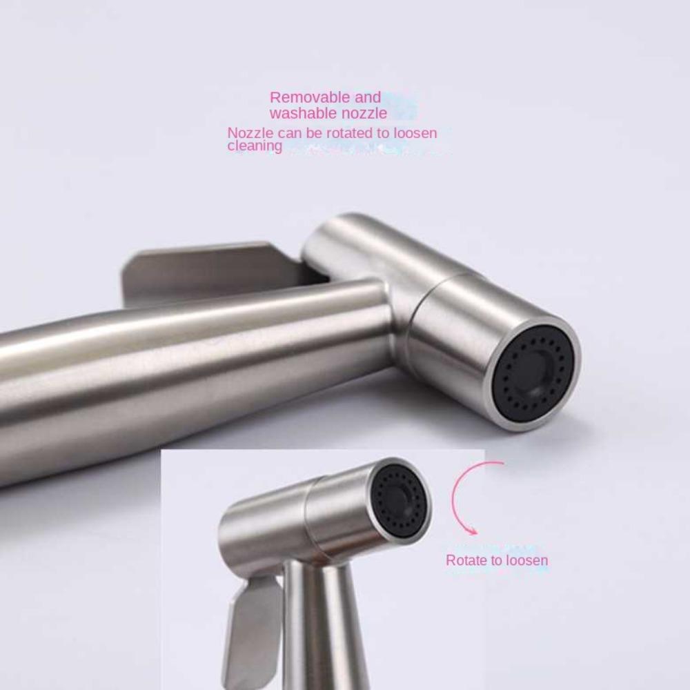 Stainless Steel Bidet Toilet Sprayer Kit Handheld Bathroom Toilet Bidet Sprayer Hand Sprayer Self Cleaning Hand Bidet Faucet