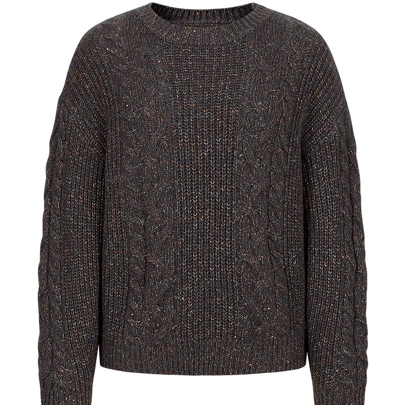 

JUZI Annakou Elegant Lantern Sleeve Sequin Knit Pullover L