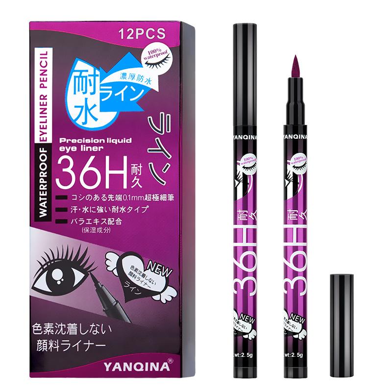 Makeup 36H Eyeliner, Waterproof, Sweat-Proof, Quick-Drying And Non-Smudging Colored Eyeliner Pen.