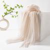 Spring & Summer Lightweight Sunscreen Shawl: Imitation Cotton-Linen, High-End Silk Gauze Scarf, Solid Color for Women