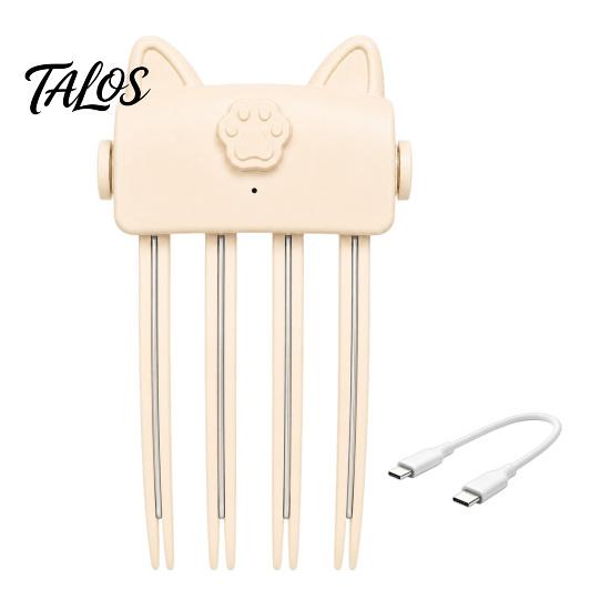 Natural Fluffy Hair Tool Heated Volume Clip for Fine Flat Hair, Electric Root Lifter Comb Portable Styling with 2 Heat Settings, Volumizing Puffy Lift