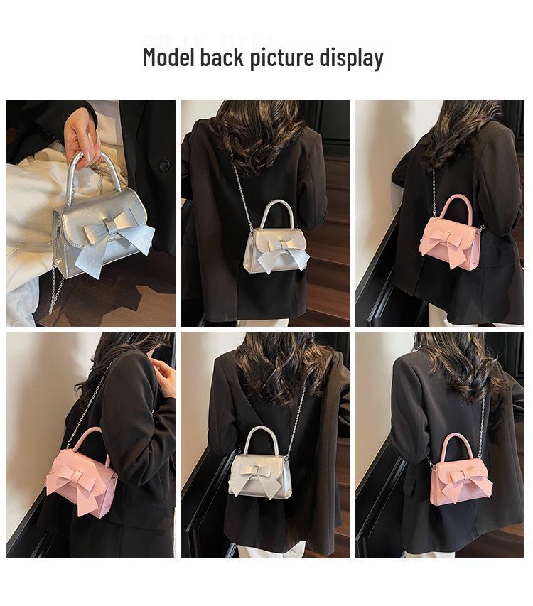 Trendy Texturovaná Crossbody taška s mašlí: Módní a všestranná dámská kabelka pro rok 2025