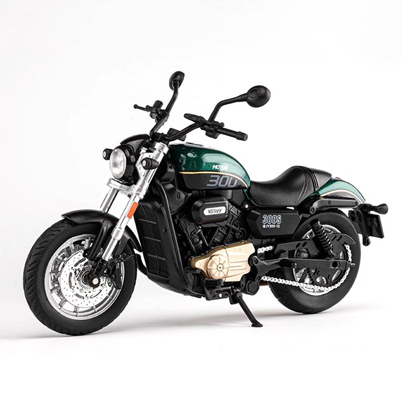 

1/12 QJMOTOR SHAN 300S литой под давлением мотоцикл модель игрушечная коллекция автомобилей внедорожный автомобиль игрушки со звуком и светом