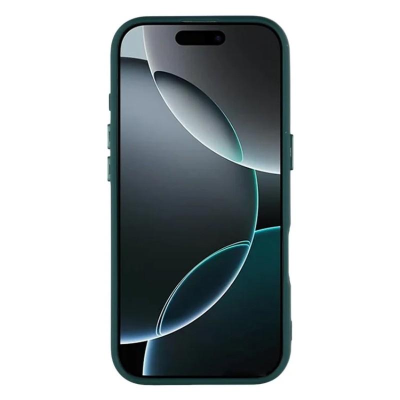 For iPhone 16 Pro Case Compatible with MagSafe WANLONFENG QB Series PC TPU Phone Cover with Screen Film