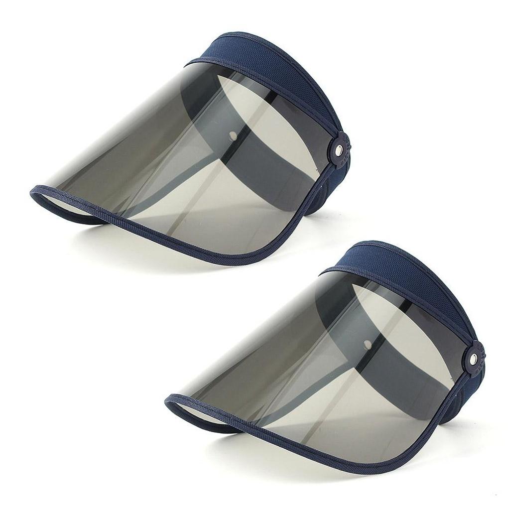 UV Protection Sun Cap 2-piece Set (navy) Summer Hat