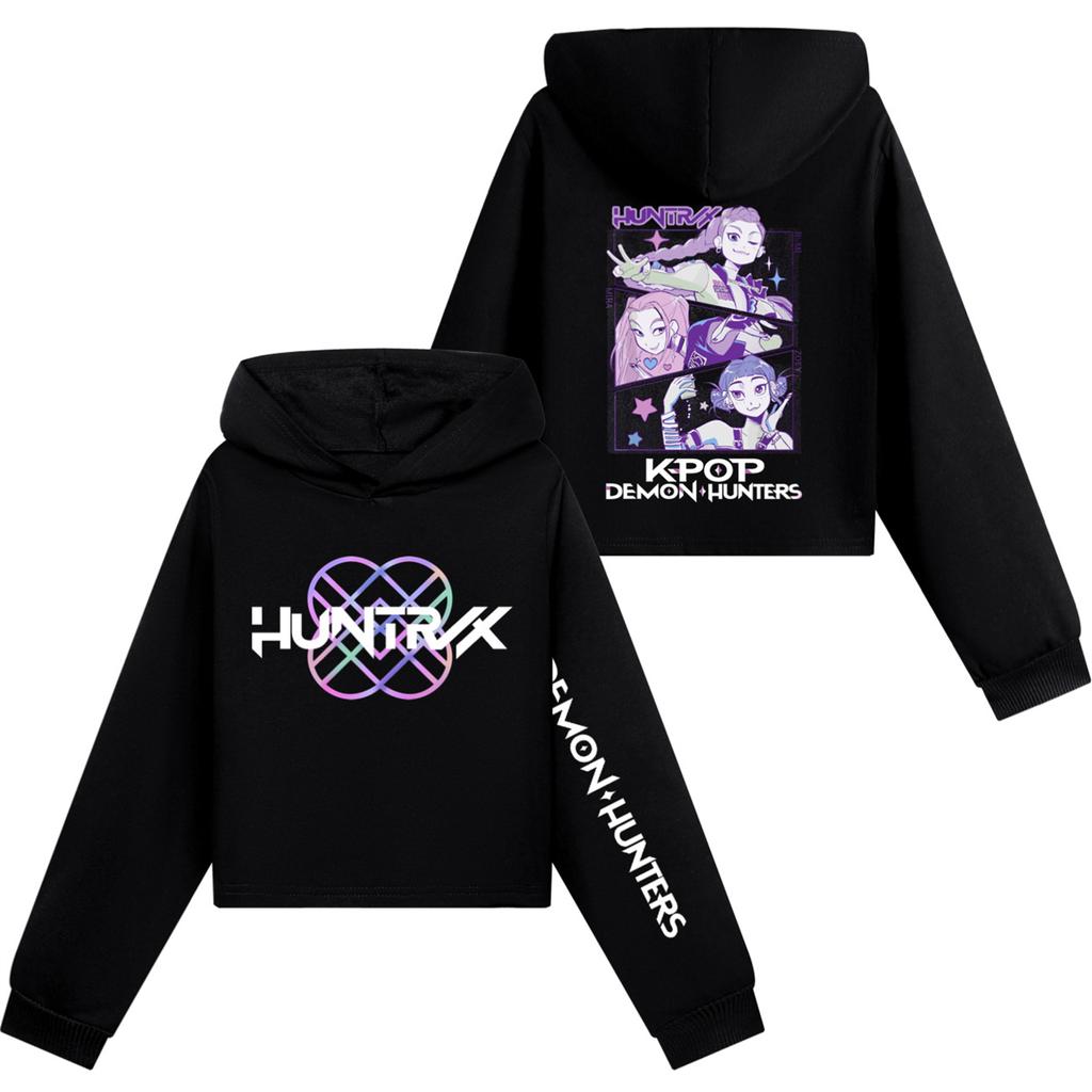 Kids' Long Sleeve Loose Pullover Letter Print Drawstring Hooded Sweatshirt