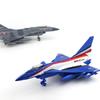 Alloy J-10 Fighter JET Model Acoustooptic Return Force Aviation Military Aircraft Model Toy Ornament Gift F543