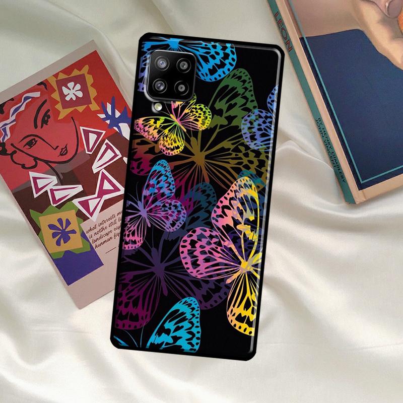 Luxury Butterfly Case For Samsung Galaxy A54 A06 A05 A16 A26 A36 A56 A53 A32 A52 A33 A13 A55 A35 A15 A14 A34