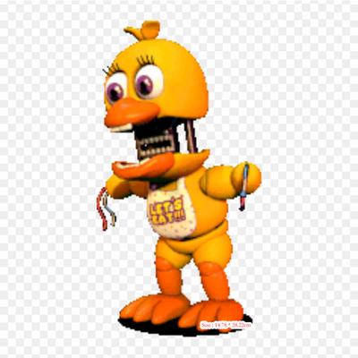 Withered Chica Fnaf World Fnaf World Five Nights At Freddy's 2 Bügelbilder für Kleidung, T-Shirt, Tasche, Wärmeübertragungsaufkleber zum Aufbügeln
