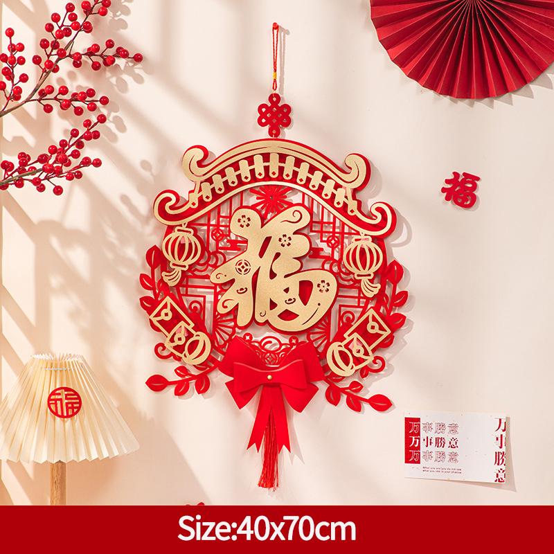 Lunar  Horse Year Wall Hanging Pendant  Spring Festival Decorations 2026 Chinese New New Year Hanging Ornament Room Decor