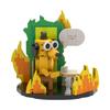 Neues MOC This is Fine Hund Baustein Modell Cartoon Feuer Meme Vignette Jagdhund Steine DIY Montage Spielzeug Kinder Geburtstagsgeschenke