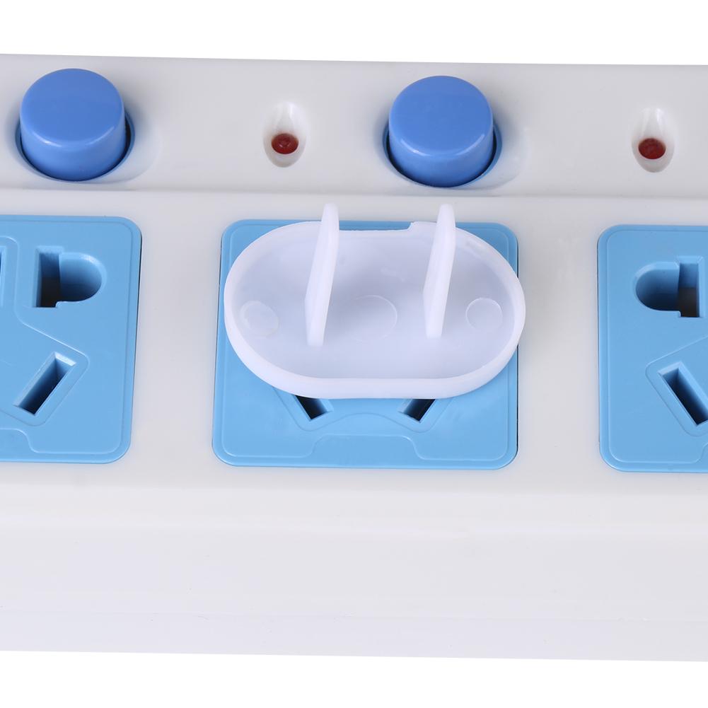 100Pcs Outlet Plugs Baby Safety Protector Child Proof Electrical Socket Covers Caps Two Pin