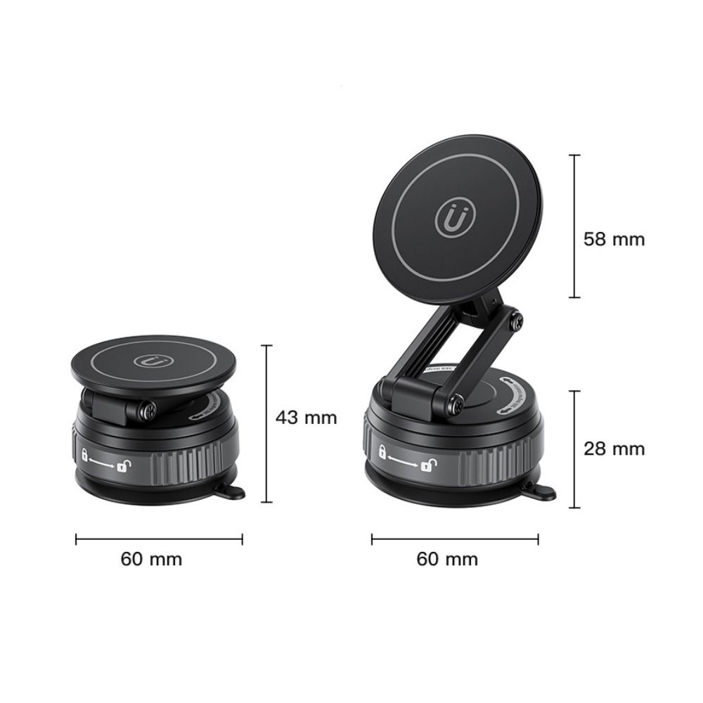 High Quality Vacuum Magnetic Phone Holder Rotation Suction Cup Adsorption Bracket Foldable Adjustable Car Navigation Bracket