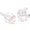 1"25mm Handlebar Control Switch Motorcycle Motorbike Turn Signal Switches Button With Wiring Harness Black/ Chrome For Harley