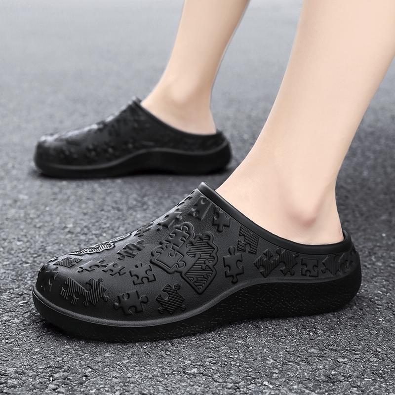Men High-quality Chef Anti Slip Work Flat Bottomed Kitchen Waterproof Indoor Breathable Casual Walking Shoes Women's Large Size