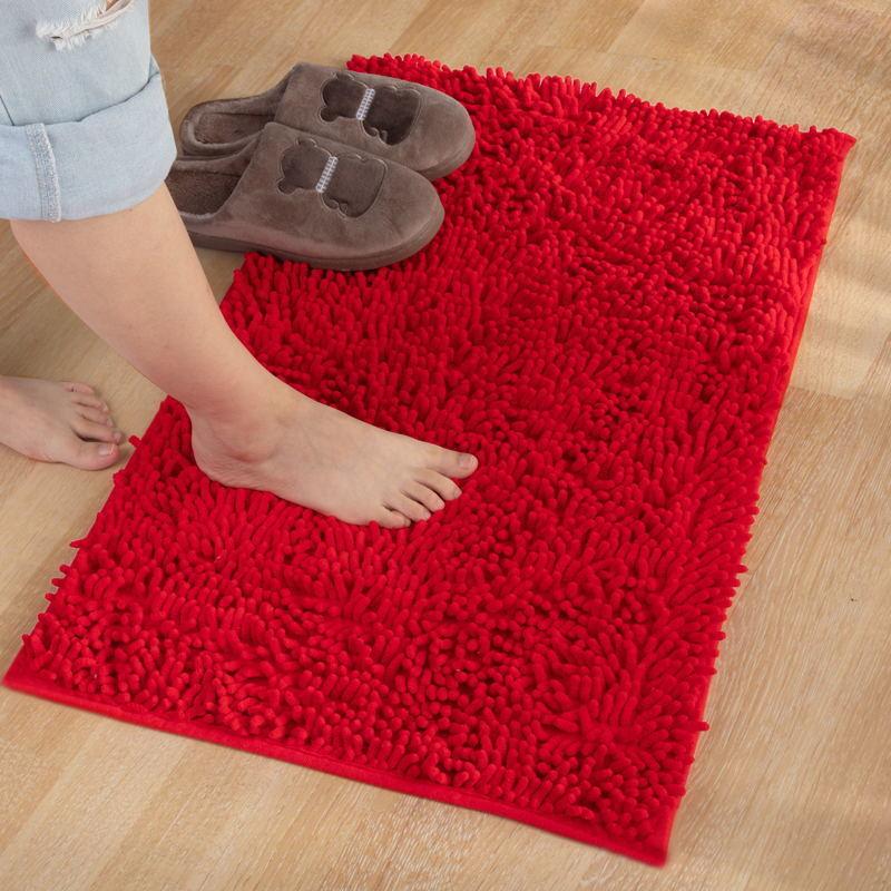 Chenille Floor Mat Bathroom Entrance Mat Bathroom Water Absorption Non-Slip Floor Mat Bedroom Carpet Kitchen Door Mat
