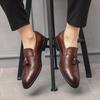 Fashion Luxury Men Formal Shoes Black Brown  Quality Fashion Versatile Block Shoes Office Business Comfortable Shoes Size 38-48 Men Shoe