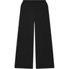 Fila Original Loose Fleece Antibacterial Wide-Leg Solid Color Versatile Casual Pants Women Bottoms Black F51W449602F-BK
