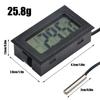 FY-10 Miniature LCD Digital Thermometer Embedded Temperature Sensor Temperature Detector With One Meter Power Cord