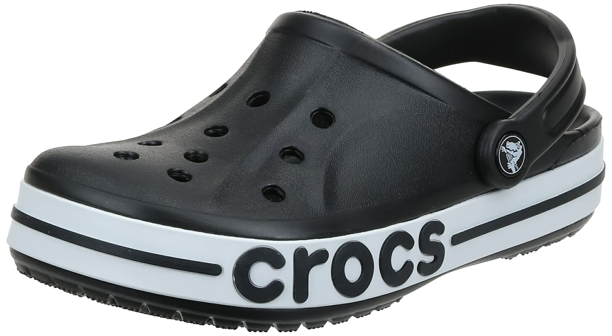 

Мужские сабо-сандалии Crocs Bayaband, Черный/Белый, Размер 15 Женский/13 Мужской
