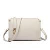Lychee pattern metal lock small square bag crossbody shoulder bag