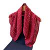 Geometric Lines Herringbone Cotton And Linen Small Square Scarf Silk Scarf Imitation Velvet Headscarf Shawl Sun Protection Scarf Women