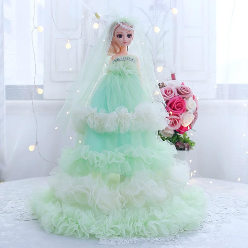 

1. Модное свадебное платье принцессы. Платье Барби. bagged