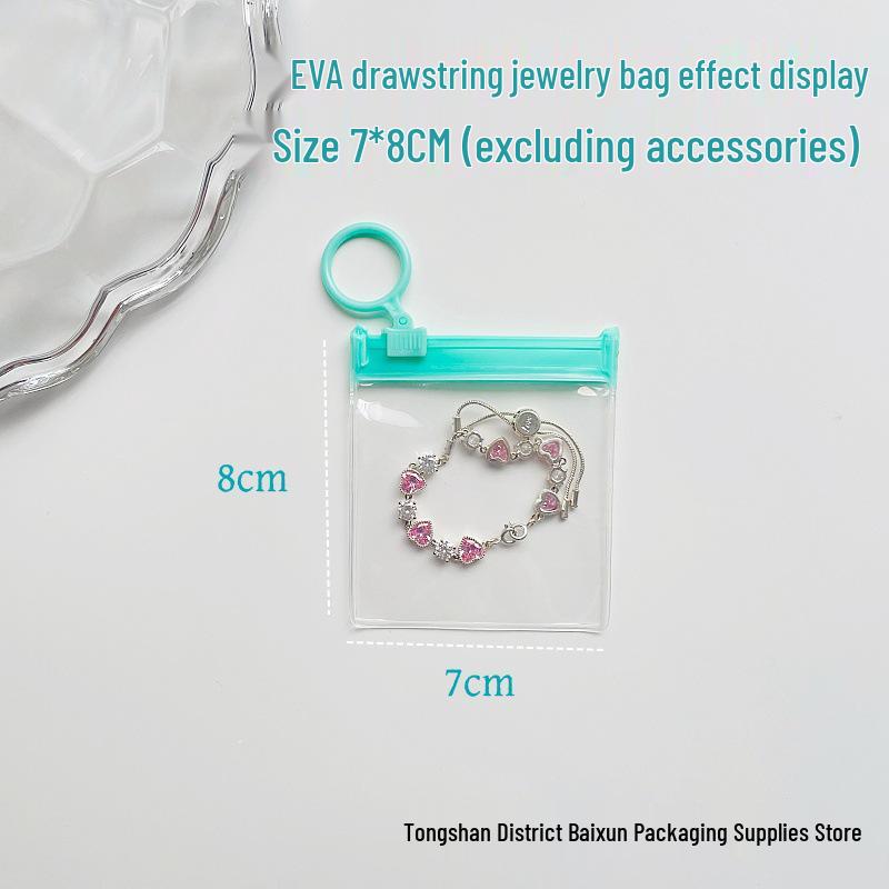

Anti-Oxidation Transparent Jewelry Bag with Dustproof Seal for Bracelets and Earrings Ring-Pull Jewelry Bag