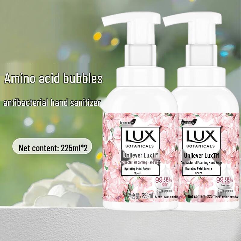 Lux Pink Sakura Antibacterial Foaming Hand Wash Twin Pack