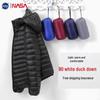 NASA2024 Men's Lightweight Down Jacket - Short, Portable, Thin, Packable, Plus Size, for Autumn & Winter