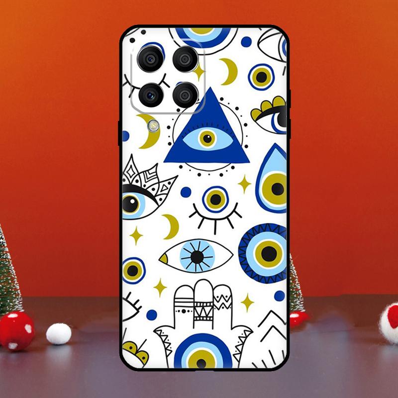 Blue Evil Eye For Samsung Galaxy M52 M32 M12 M11 M21 M31 M13 M33 M35 M53 M55 M15 M14 M34 M54 M06 M16 Case