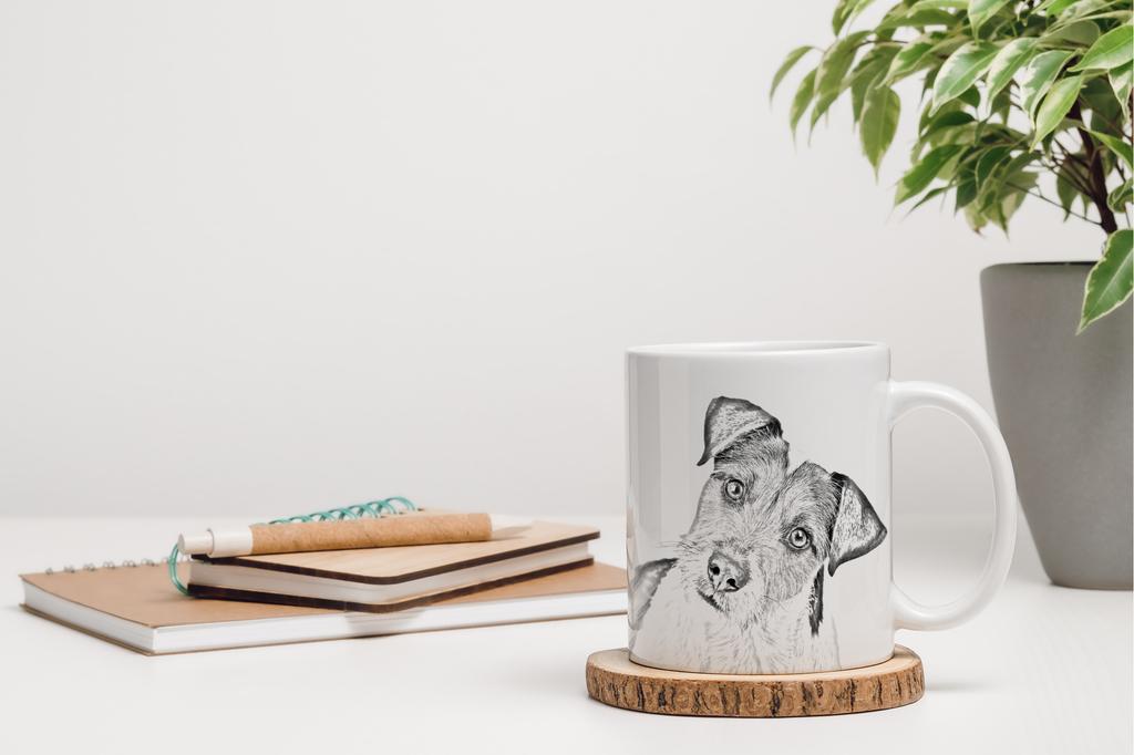 Parson Russell Terrier - Cup with a Dog, Cute Cup with Graphics, a Gift with Your Photo from the Art-Dog Brand